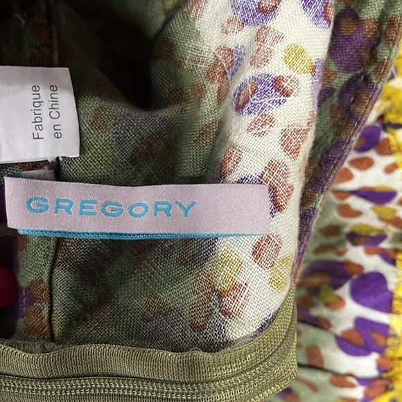 Anthropologie Gregory Womens Skirt XS/S Green Gold Mini Patch Raw Seam Trendy - Picture 8 of 12